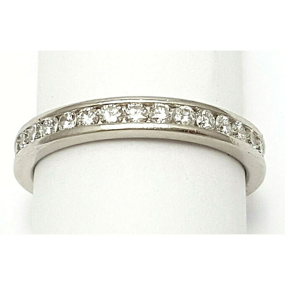 Exquisite Solid Designer Platinum Diamond Eternit… - image 8